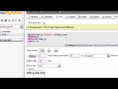 MySQL Database Tutorial - 19 - GROUP BY