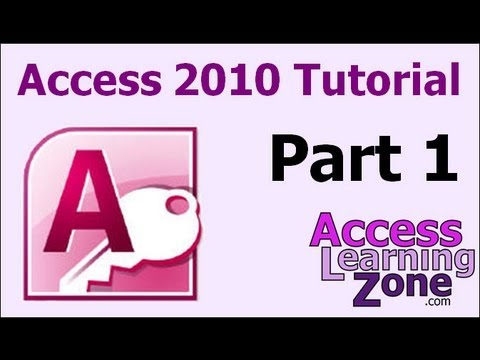 Microsoft Access 2010 Tutorial Part 01 of 12 - Database Terminology