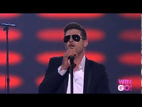 'Blurred Lines' - Robin Thicke performs live on The Voice (Australia)