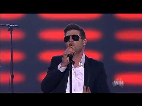 Robin Thicke Blurred Lines live on The Voice Australia