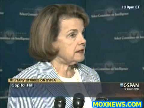 Dianne Feinstein Chuckles (Lightly) With Every Answer Given About Supporting War On Syria