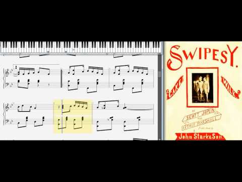 Swipesy Cake Walk by Scott JOPLIN & Arthur Marshall (1900, Ragtime piano)