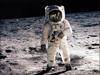 -- RESTRICTED TO EDITORIAL USE -- TO GO WITH AFP STORIES : SPACE-MOON-ANNIVERSARY (FILES) -- Picture taken on July 20, 1969 s...