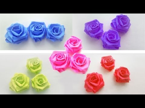 How to make small roses with paper strips