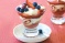 Strawberry jelly trifles