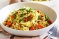 Zesty zucchini, pumpkin and chickpea pasta