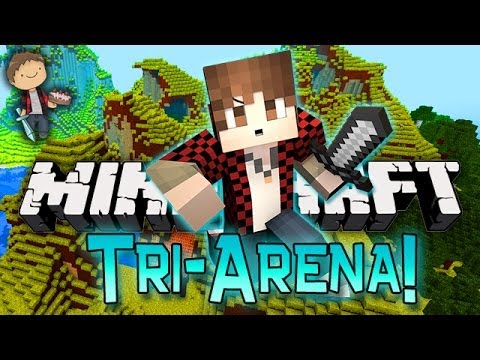 Minecraft: Village Tri-Battle-Arena w/Mitch, Mat, & Preston! Part 2 of 2!