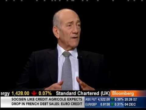 Ehud Olmert on Palestine Statehood (Charlie Rose)