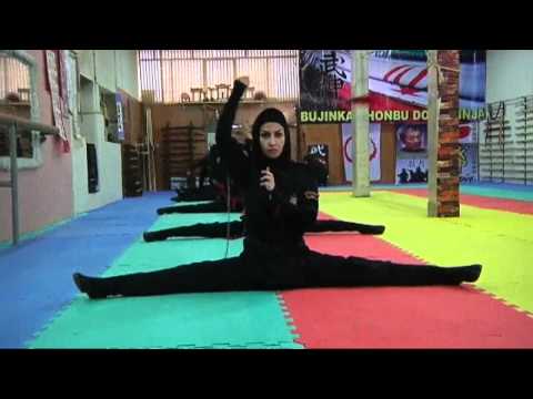 Iran's female ninjas in training