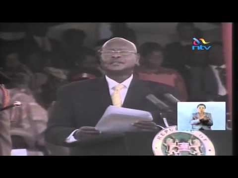 Uganda President Yoweri Museveni's speech during Uhuru's inauguration