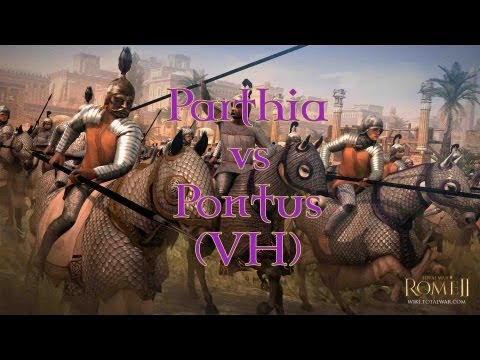 Total War: Rome II - Parthia vs Pontus Gameplay (VH)