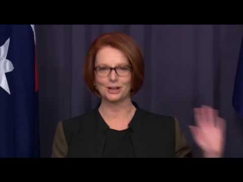 Julia Gillard press conference