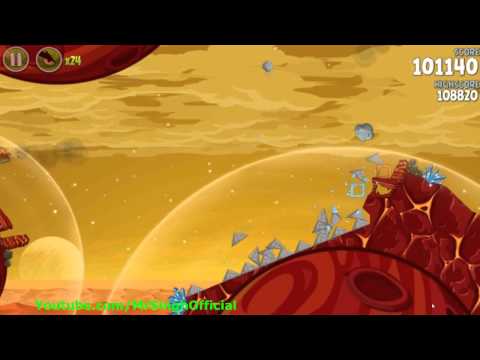 Angry Birds Space Red Planet Level 5-5 3Stars Walkthrough Highscore Angry Birds Space Red Planet 5-5