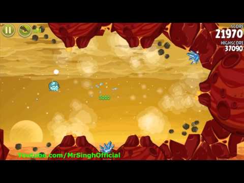 Angry Birds Space Red Planet Level 5-11 3Stars Walkthrough Highscore Angry Birds Red Planet 5-11