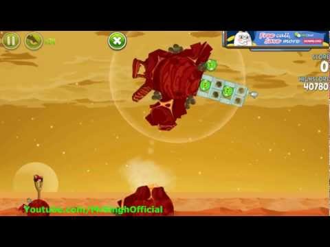 Angry Birds Space Red Planet Level 5-1 3Stars Walkthrough Highscore Angry Birds Space Red Planet 5-1