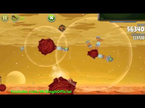 Angry Birds Space Red Planet Level 5-6 3Stars Walkthrough Highscore Angry Birds Space Red Planet 5-6