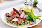 Summer beef and burghul salad