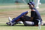 India's Ravindra Jadeja looks on during a practice session on the eve of the third one day cricket match against South Africa, in Ahmadabad, India, Friday, Feb. 26, 2010. India won the three-match series winning the first two matches.