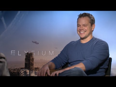 ELYSIUM Interviews: Matt Damon and Sharlto Copley