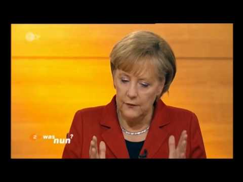 1/2 Bundeskanzlerin Angela Merkel im Interview zur Griechenland Hilfe.