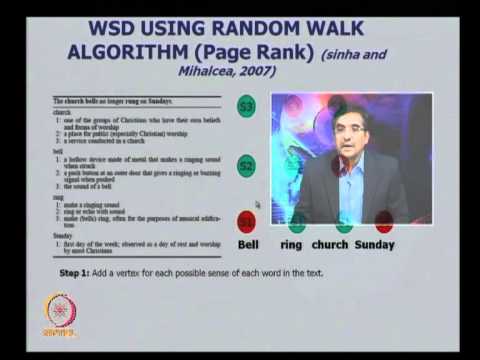 Mod-01 Lec-33 Word Sense Disambiguation; Overlap Based Method; Supervised Method