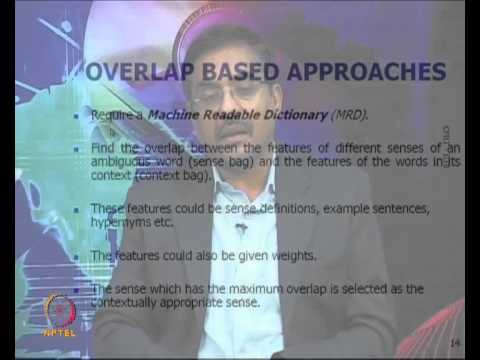 Mod-01 Lec-32 Word Sense Disambiguation