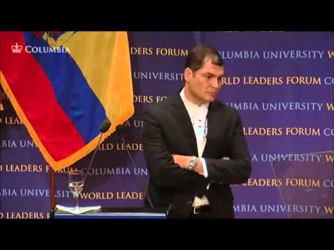 Columbia University Rafael Correa part 6 President of Ecuador