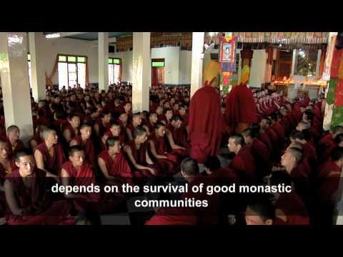 Tibet Foundation - Call Of The Snow Lion Film #3 - Gelugpa Buddhist monks, Drepung monastery