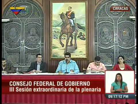 Presidente Nicolás Maduro. Consejo Federal de Gobierno. Venezuela, 24 de febrero, 2014