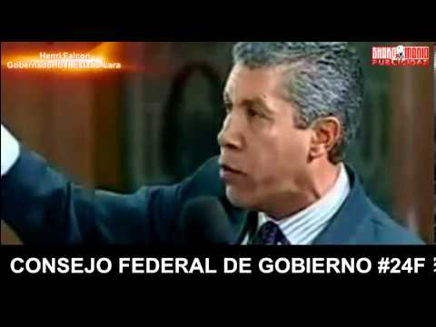 Gobernador Del Estado Lara Henri Falcon En El Consejo Federal De Gobierno