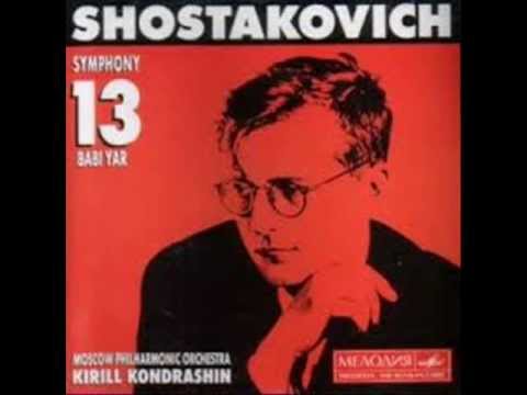 Dmitrij Dmitrievič Šostakovič Symphony n° 13 Babi Yar B Flat Minor - Дмитрий Дмитриевич Шостакович