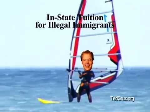 2012 Ted Cruz Ad Attacking Opponent for Supporting In-State Tuiton for Illegal Aliens