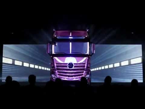 The New Dimension Mb. Actros 1851 MP4-Video Mapping Launch 2011 Spa(By Danyel97)