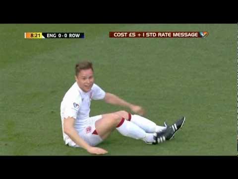 Soccer Aid 2012 - Olly Murs Smashed by Jaap Stam