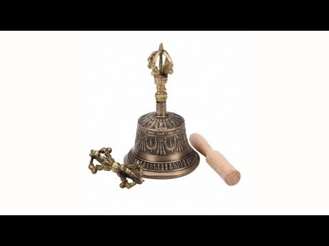 Sacred Space Large Buddhist Sacred Spiritual Tibet Bell and Dorje | SwimOutlet.com