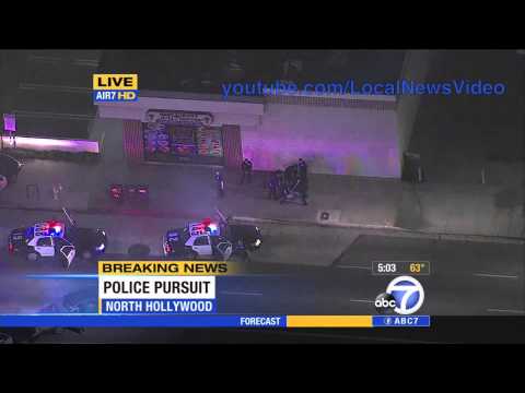 Police Chase - North Hollywood, CA August 20. 2013