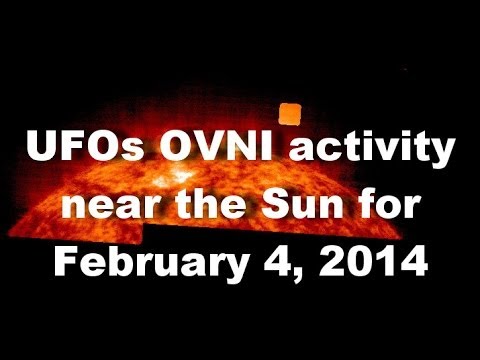 UFOs OVNI activity near the Sun for February 4, 2014