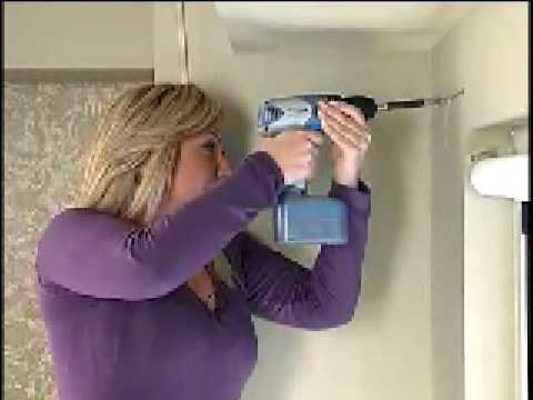 How-To Hang a Curtain Rod with Barbara K