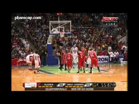 2nd Quarter Brgy Ginebra vs Alaska Quarter Finals Game 2 January 25, 2014