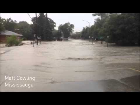 Dramatic Toronto flooding videos from The Weather Network (July 8, 2013)