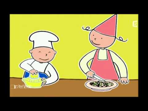 DESSIN ANIME: La Cuisine Est Un Jeu D Enfant °°° Tomates accordeon°°° en HD