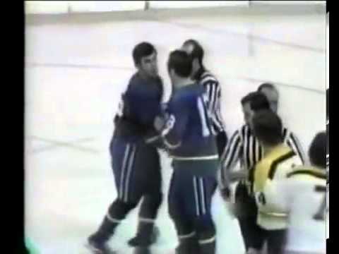 Vancouver Canucks at Boston Bruins March 2 1972 Bobby Orr Fight