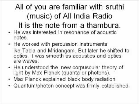 Sir C. V. Raman the Great Saga of Indian Science