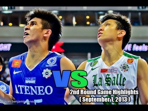 DLSU Green Archers vs ADMU Blue Eagles  September 1, 2013 Game Highlights