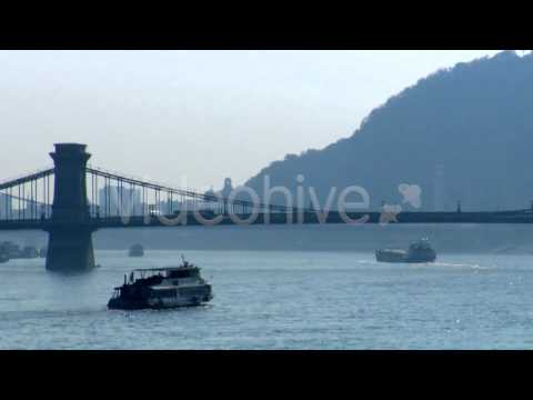 Ship On The Danube River, Chain Bridge, Budapest