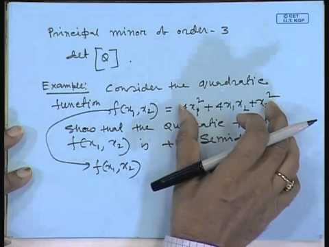 Mod-01 Lec-04 Lecture-04-Optimality Conditions for Function of Several Variables (Contd.)