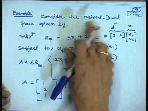 Mod-01 Lec-21 Relationship Between Primal and Dual Variables