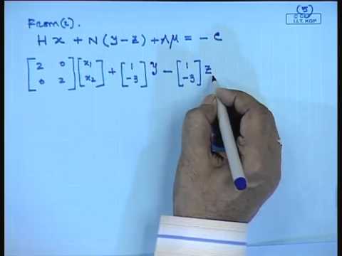 Mod-01 Lec-22 Solution of Quadratic Programming Problem Using Simplex Method