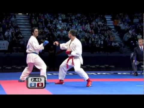 (1/4) Karate Male Team Kumite Final :: Azerbaijan vs Serbia :: WKF World Championships Belgrade 2010