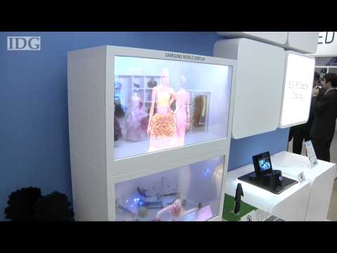 FPD: Samsung shows high-tech, see-through window displays